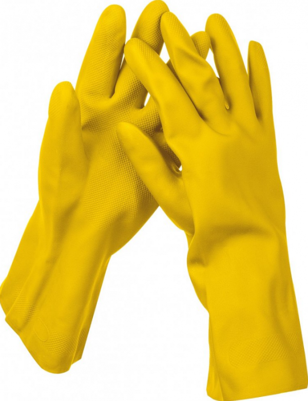 Yellow rubber gloves M (447-005)